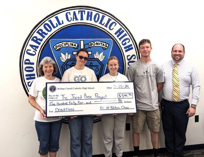 BCCHS donates to Jared Box project